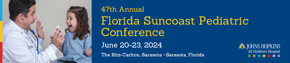 JHACH 47th Annual Florida Suncoast Pediatric Conference Banner